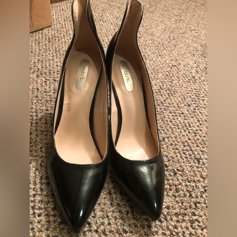 mark by Avon Womens Emerald Princess Pumps High Heel Metallic Green 7 New